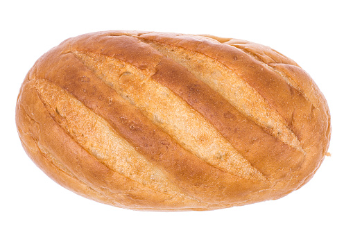 White wheat fresh bread. Studio Photo