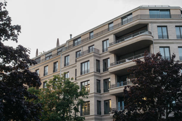istock beautiful modern apartment building with luxury facade 867519852