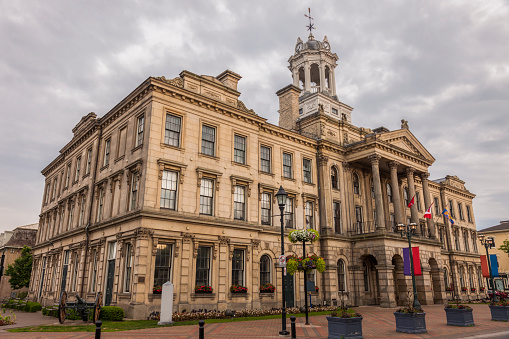 Victoria Hall in Cobourg, Ontario. Cobourg, Ontario, Canada.