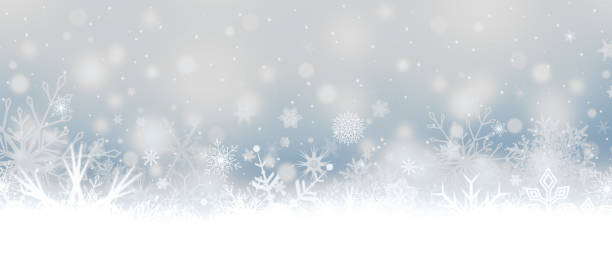 istock Snowfall. Snowflakes. Christmas banner with snowflakes. 867527174