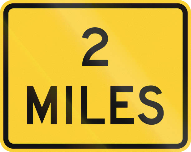istock United States MUTCD warning road sign - 2 Miles 867556156