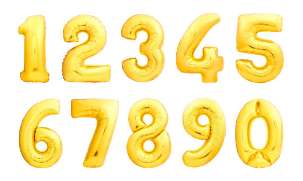 istock Numbers set made of inflatable balloons 867557092