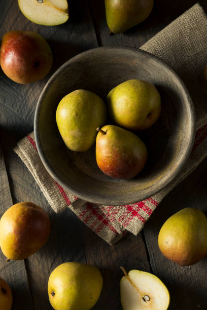 istock Raw Green Organic Seckel Pears 867557810