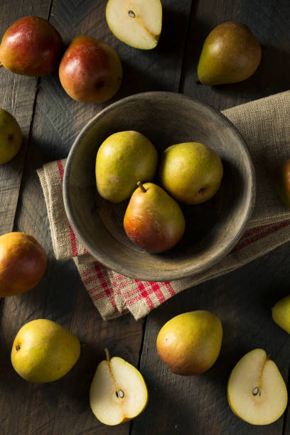 istock Raw Green Organic Seckel Pears 867562948