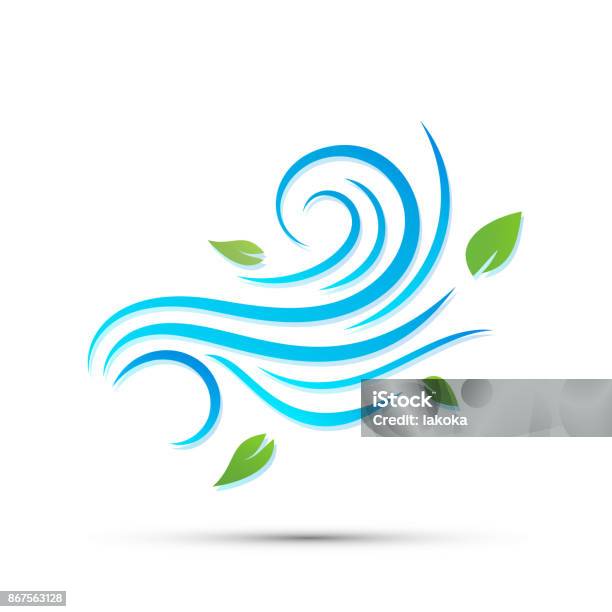 Vector Illustration Of Wind Icon Isolated On White Stock Illustration - Download Image Now