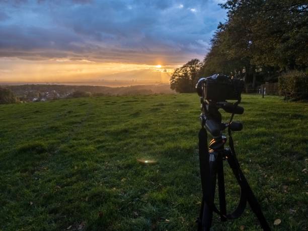 istock Sunset in autumn landscape 867612944