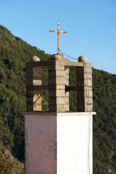 clockbell in fossola Cinque Terre National park. Locality: La Spezia (SP), Italy.