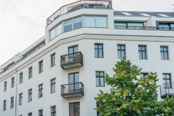 istock white apartment corner building in germany 867625294