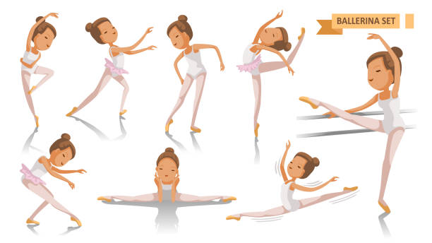 バレエ団 - ballet people dancing human foot点のイラスト素材／クリップアート素材／マンガ素材／アイコン素材