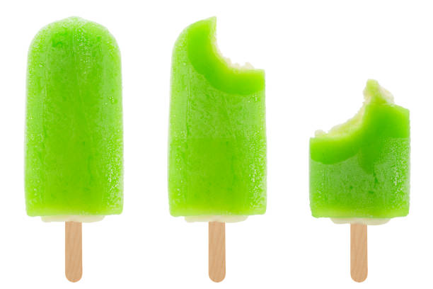 istock set of green popsicle isolated on white background 867628466