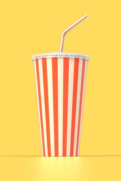 istock Fast food cola drink cup and drinking straw 867629362