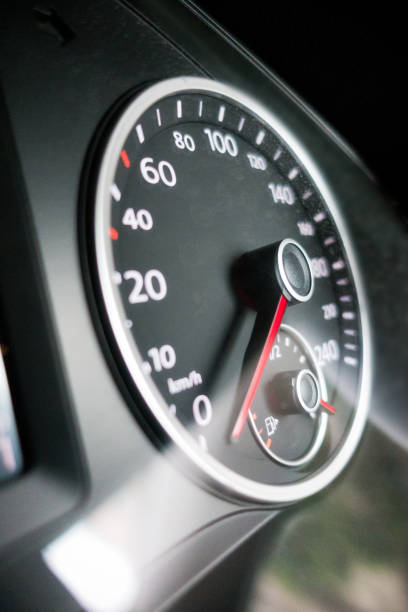 istock Closeup of Speed Meter on Car Dashboard 867638356