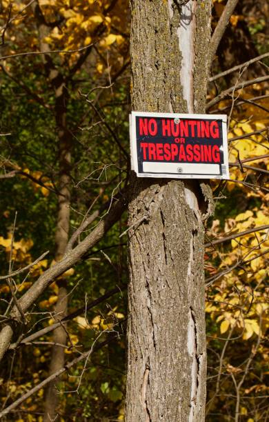 istock Red no hunting sign 867641292