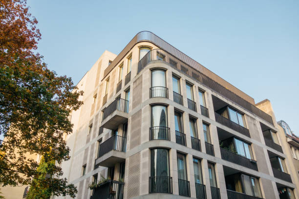 istock modern and curved apartment house 867644500