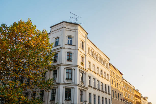 istock beautiful apartment building in autumn 867644744