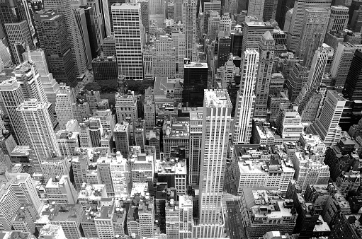 View of New York City architecture from the Empire State Building