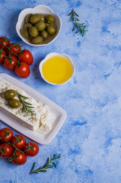 istock Cheese feta with olives 867650978