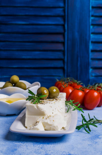 istock Cheese feta with olives 867651028
