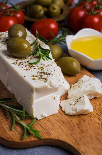 istock Cheese feta with olives 867651184