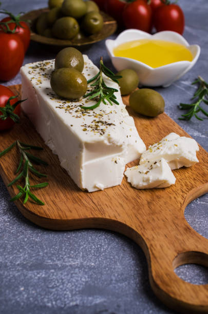 istock Cheese feta with olives 867651228