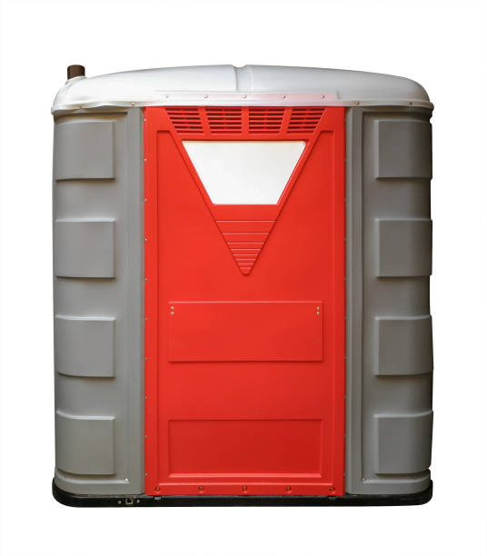 istock Plastic Portable Toilet - red 867658348