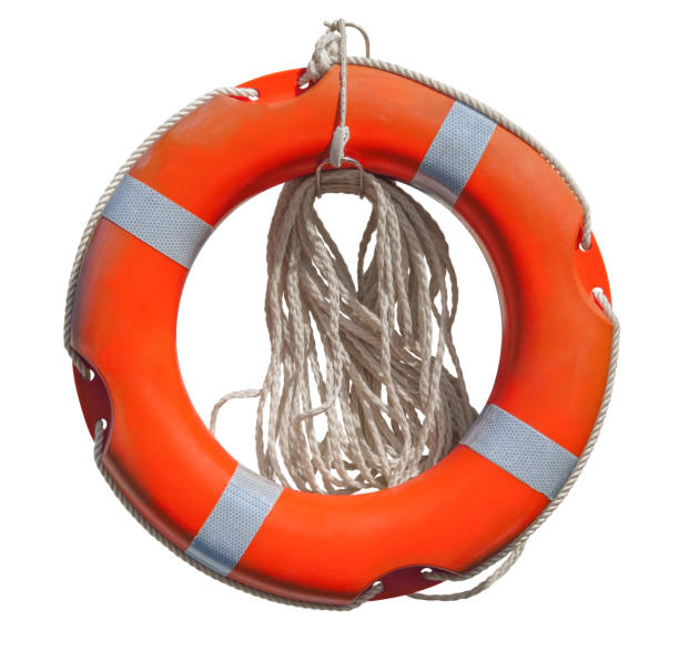 istock Lifebuoy isolated on white 867661206