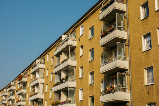 istock old gdr brown plattenbau building 867664586