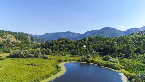 istock Aerial view on the lake in Durmitor mountain 867667610
