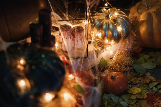 istock home hand made decoration for the celebration of Halloween 867676002