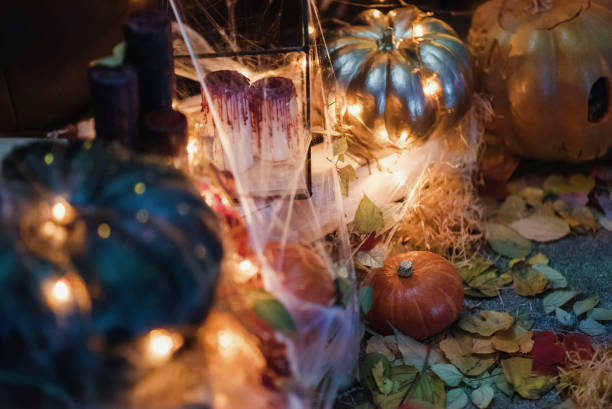 istock home hand made decoration for the celebration of Halloween 867676092