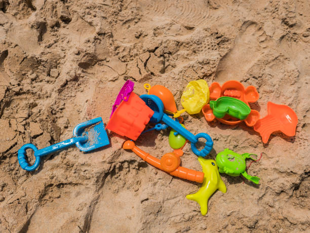 istock A set of beach toy on a sand 867679164