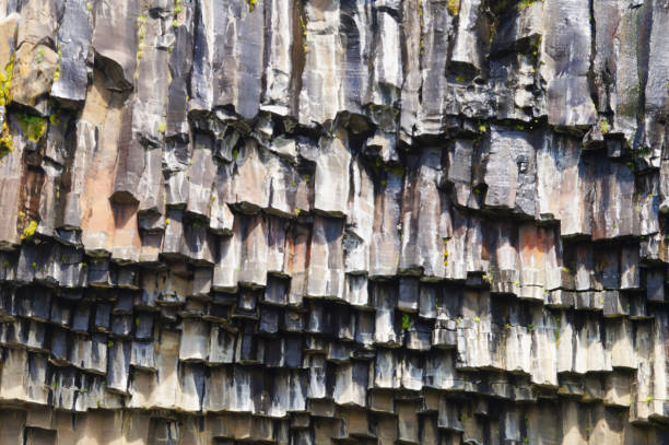 istock Rock's formations in Svartifoss waterfall,Iceland 867680210
