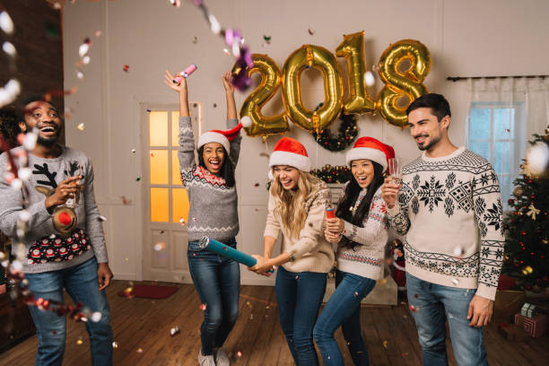 istock multicultural friends celebrating new year 867685224