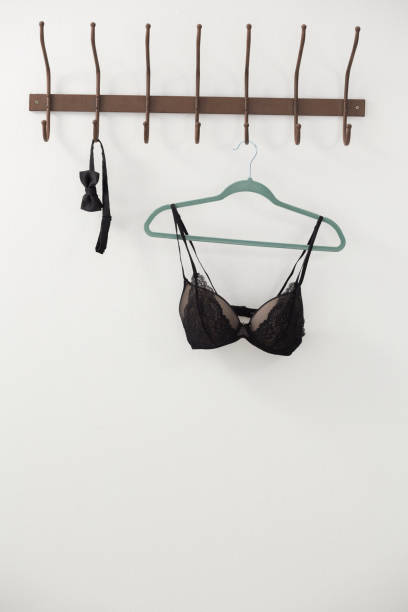 istock Lingerie and bow tie hanging on hook 867689532