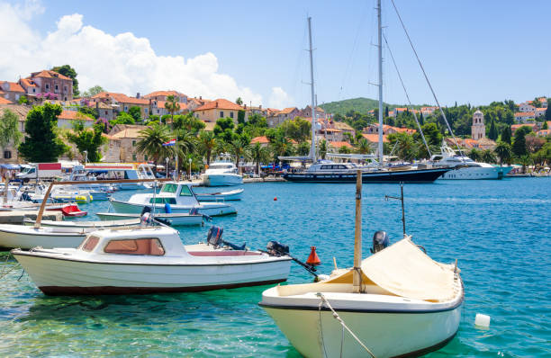 istock beautiful harbor in Cavtat, Dalmatia, Croatia 867689970