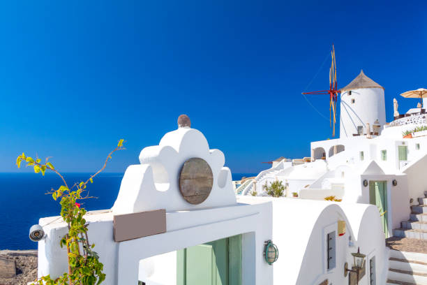istock beautiful architecture on Santorini island, cyclades, Greece 867690030