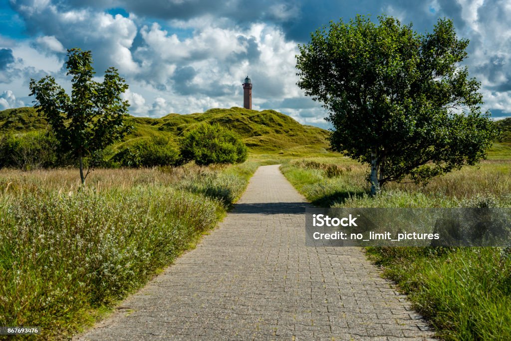 Leuchtturm an der Nordsee-Insel Norderney - Lizenzfrei Insel Norderney Stock-Foto