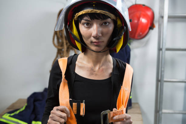 istock Female architect wearing safety straps 867700718