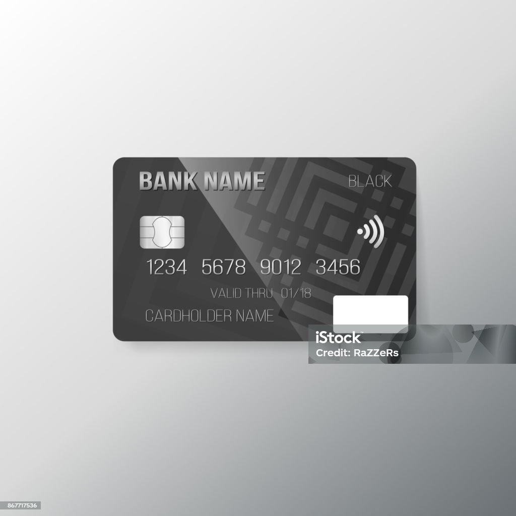 Card Account Vector Vector Credit Card Stock Illustration - Download Image Now - Computer ...