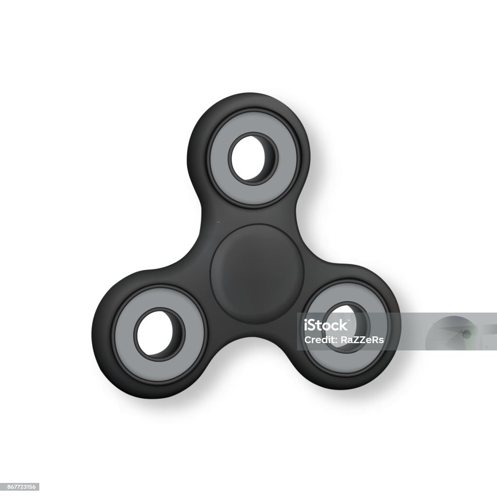 Fidget Tool Vector Vector Fidget Spinner Toy Isolated Stock Illustration - Download Image ...