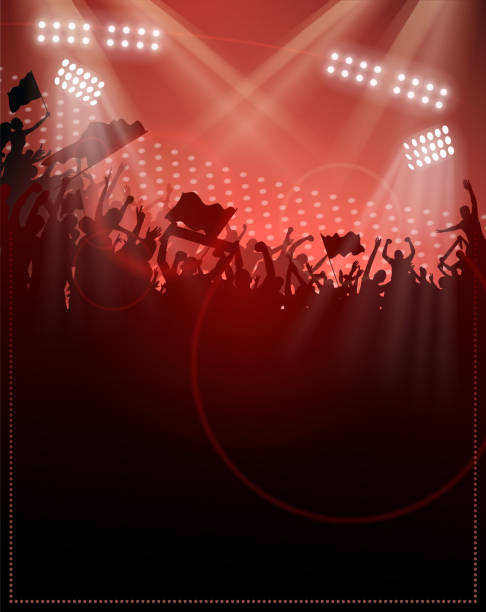 stockillustraties, clipart, cartoons en iconen met vol plezier silhouet - internationaal voetbalevenement