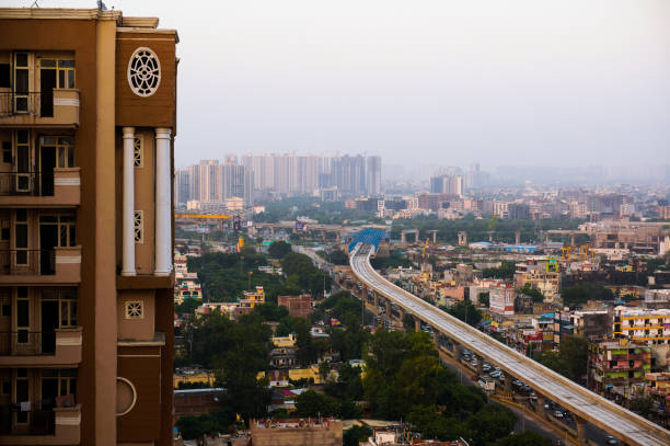 istock Sky Scrapers in Noida at Dusk 867736612