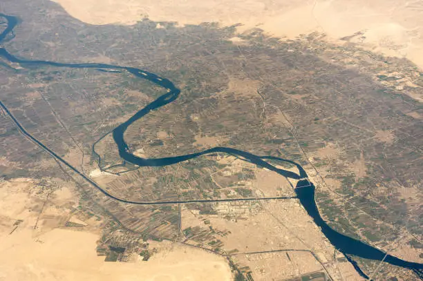 Asyut City Along River NiL - Egypt