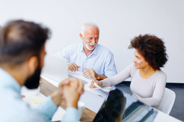 istock Business people discussing a strategy and working together in office 867743150