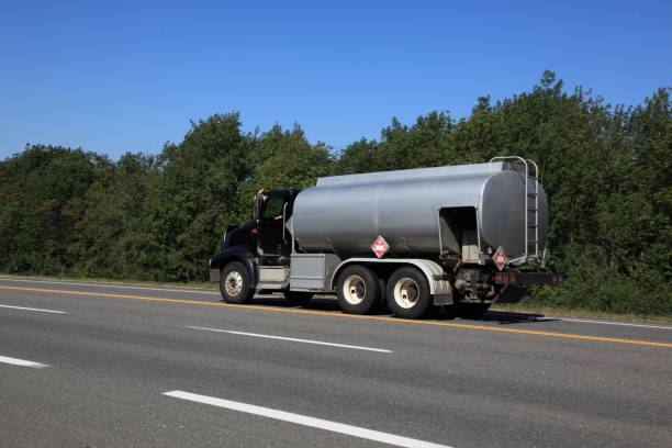istock Fuel tanker truck on highway 867754262