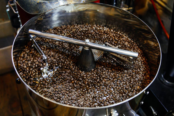 istock Freshly Roasted Coffee Beans in Mixer 867764038