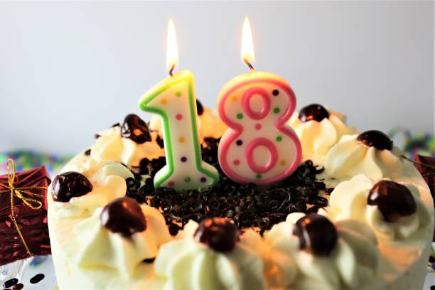 istock An Image of a birthday cake with candle - 18 867770748