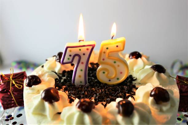 istock An Image of a birthday cake with candle - 75 867770814