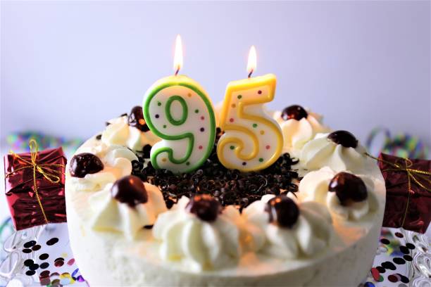 istock An image of a birthday cake with candle - 95 867770880
