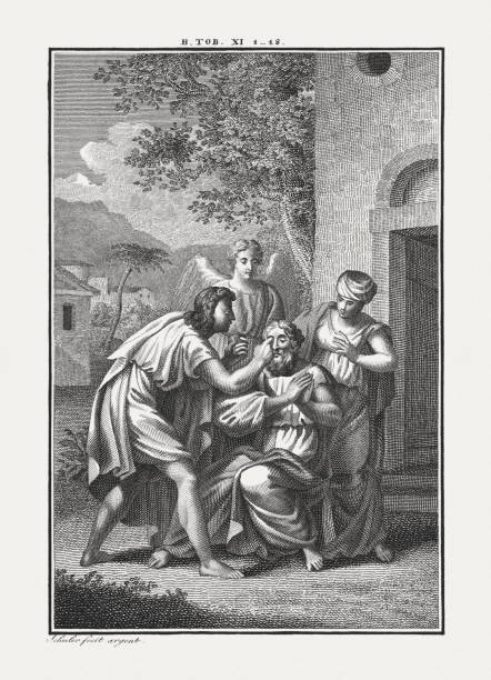 istock Tobit heals the blindness of his father (Tobit 11, Apocrypha) 867771478